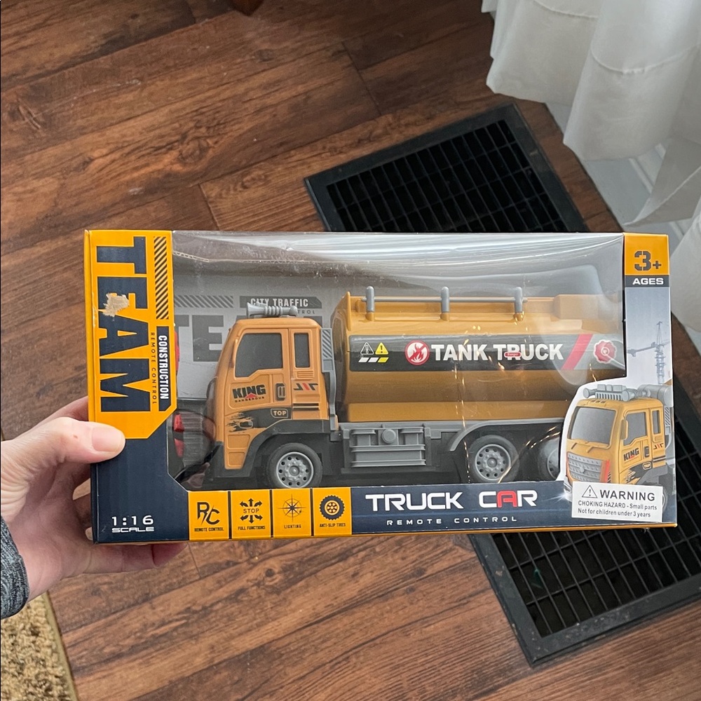Remote Control Tank Truck Toy - Yellow